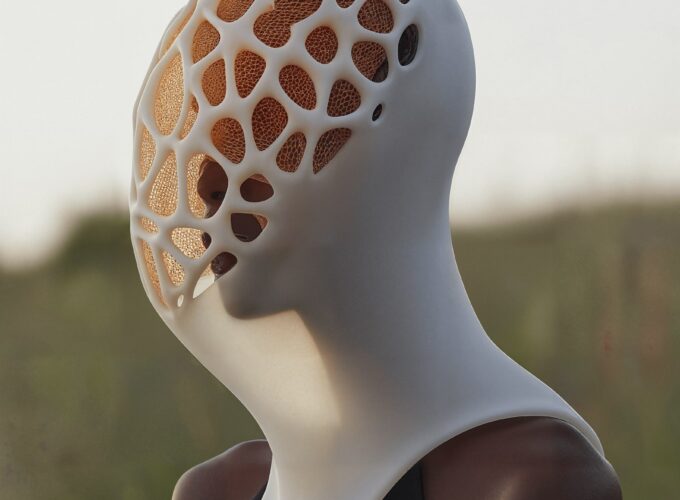Futuristic Headpiece Art